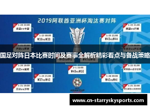 国足对阵日本比赛时间及赛事全解析精彩看点与备战策略